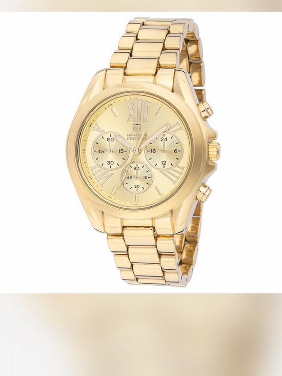 Accessories - Gold-Tone Women's Chronograph Bracelet Watch